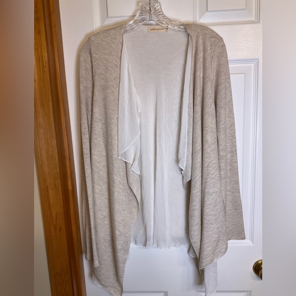 PEBBLE and STONE WATERFALL CARDIGAN